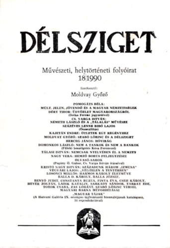 Dlsziget - Mvszeti, helytrtneti folyirat ( 16/1990, 18/1990 sz. 2 szm egytt )