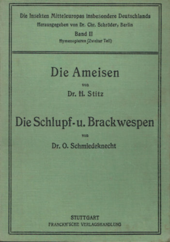 Sie Schlupf-u.Brackwespen (A parazita darazsak nmet nyelven)