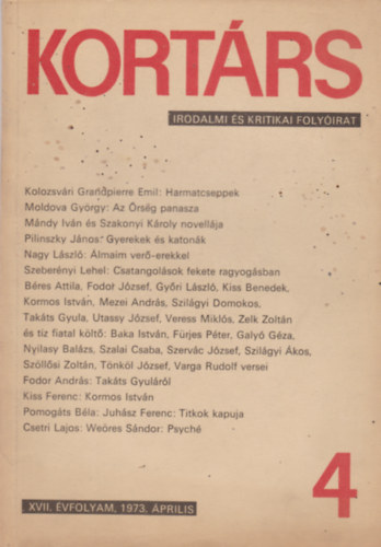 Kortrs 4 XVII. 1973. prilis