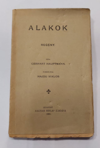Alakok - 1903 (Hajdu Mikls fordtsa)