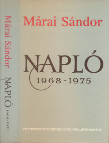 Mrai Sndor - Napl 1968-1975 (I. kiads)