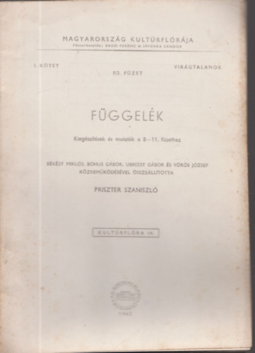 Az lesztk (Magyarorszg kultrflrja I. ktet, 9. fzet) (Kultrflra 10.)