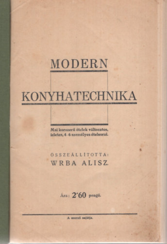 Modern konyhatechnika - els� kiad�s