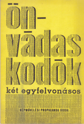 �nv�daskod�k - k�t egyfelvon�sos (Szinj�tsz�k kisk�nyvt�ra 102.sz.)