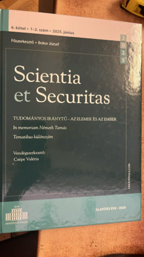 Scientia et Securitas 6. k�tet 1-2. sz�m