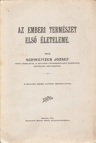 Az emberi természet első életeleme