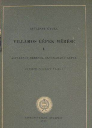 Villamos g�pek m�r�se I