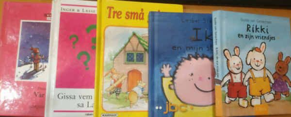 5 db holland mese: Ik en mijn straat + Gissa vem jag �r i dag? sa Labolina + Tre sma grisar + Rikki en zijn vriendjes + Var mane