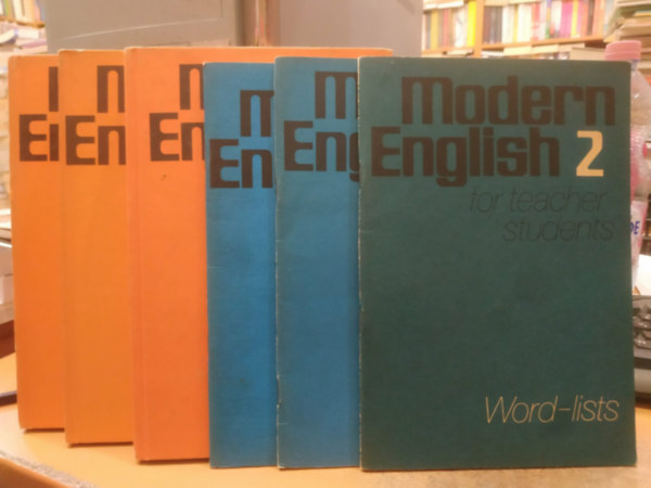 6 db Modern English: Modern English 2-4 for teacher students + Word-lists 2-4