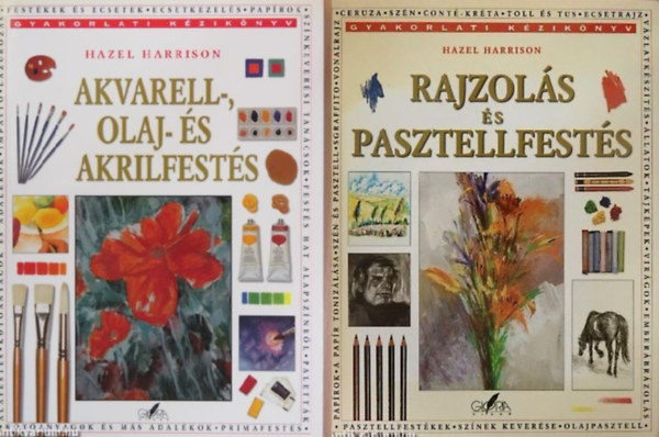 Akvarell-, olaj- s akrilfests + Rajzols s pasztellfests (2 ktet )