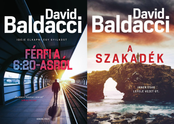 2 db David Baldacci krimi a Travis Devine sorozatbl: Frfi a 6:20-asrl + A szakadk (A Travis Devine sorozat 1. s 2. rsze)
