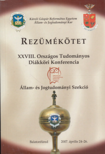 Rezmktet (XXVIII. Orszgos Tudomnyos Dikkri Konferencia)