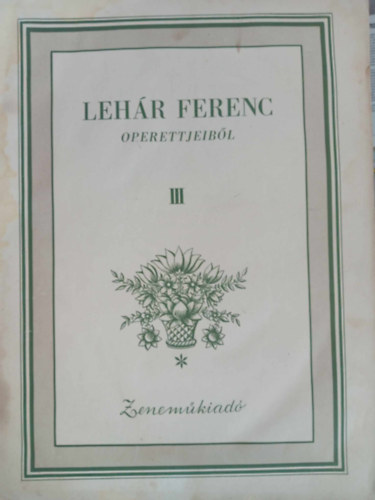 Lehr Ferenc operettjeibl III. fzet