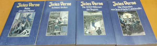 4 db Jules Verne, nmet nyelv (cmek a termklapon, sajt fot)