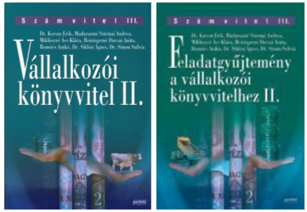 Vllalkozi knyvvitel II.+Feladatgyjtemny a vllalkozi knyvvitelhez II. 2 db knyv