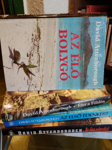Attenborough knyvcsomag 4 darabos KNYVMENT AJNLAT: Az l bolyg, let a Fldn, Az els denkert, Az let erprbi