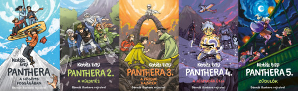 Panthera 1-5.: A hgmb fogsgban +  A kldets +  A prduc hazatr + A jgmadr tja + Zdulk (Kertsze Erzsi Panthera sorozatnak els t rsze)
