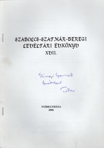 V�rosfejleszt�s Ny�regyh�z�n-  dedik�lt k�l�nlenyomat a Szabolcs-Szatm�r-Beregi Lev�lt�ri �vk�nyv XVII.2006 sz.
