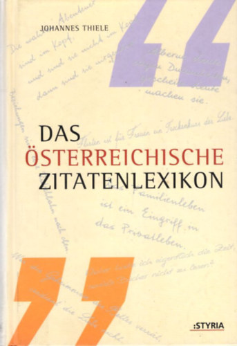 Das sterreichische Zitaten lexikon ( Osztrk idzet lexikon )