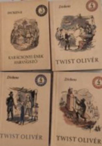 2 db Olcs� k�nyvt�r reg�ny:  Dickens- Twist Oliv�r I-III., Dickens Kar�csonyi �nek