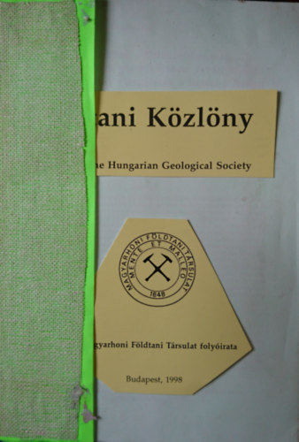 Csszr Gza - Fldtani Kzlny 1998. (Vol. 127./1-4.) (Teljes vfolyam) (2 ktetben)
