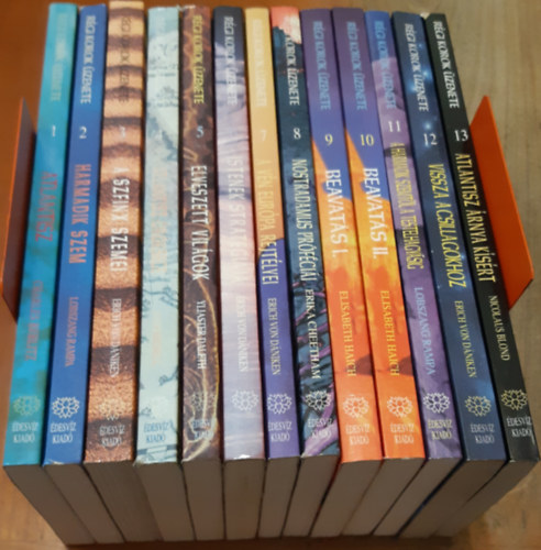 R�gi korok �zenete: Atlantisz + A harmadik szem + A szfinx szemei + Atlantisz �r�ks�ge + Elveszett vil�gok + Istenek strat�gi�ja + A v�n eur�pa rejt�lyei + Nostradamus pr�f�ci�i + Beavat�s I-II. + A harmadik szemt�l a testelhagy�sig