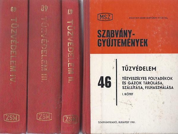 Szabvnygyjetemnyek 46-49. Tzvdelem I-IV.