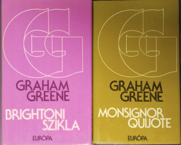 2db Graham Greene knyv : Monsignor quijote - Brightoni szikla - (Eurpa Knyvkiad)