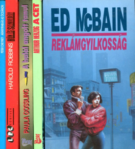 Ed McBain - Arthur Herzog - Paula Gossling - Harold Robbins - Peter Chevney - 5 db krimi ktet