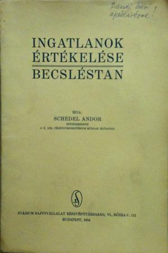 Ingatlanok rtkelse (becslstan)