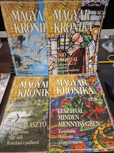 4 db Magyar Kr�nika (sz�rv�nysz�mok): 2017/8 augusztus, 2015/8 augusztus, 2015/9 szeptember, 2016/8 augusztus