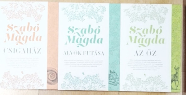 Szab� Magda - 3db Szab� Magda m� - Csigah�z, Alv�k fut�sa, Az �z