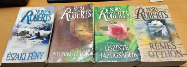 4 db Nora Roberts romantikus regny (cmek a termklersban, sajt fot)