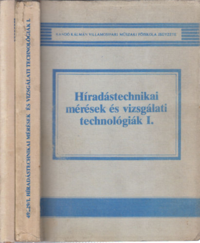 Hradstechnikai mrsek s vizsglati technolgik I-II.