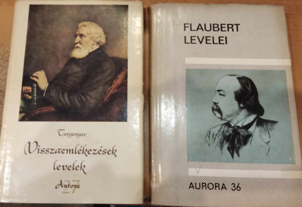 2 db Aurora k�tet: Turgenyev: Visszaeml�kez�sek, levelek (27) + Flaubert levelei (36)