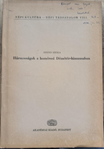 H�rmass�gok a hom�rosi D�m�t�r-himnuszban