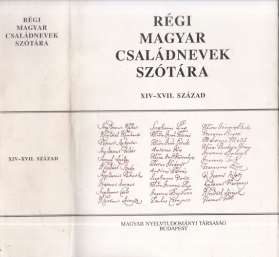 Kzmr Mikls - Rgi magyar csaldnevek sztra XIV-XVII. szzad