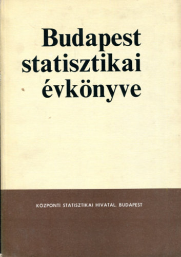 Budapest statisztikai vknyve 1981