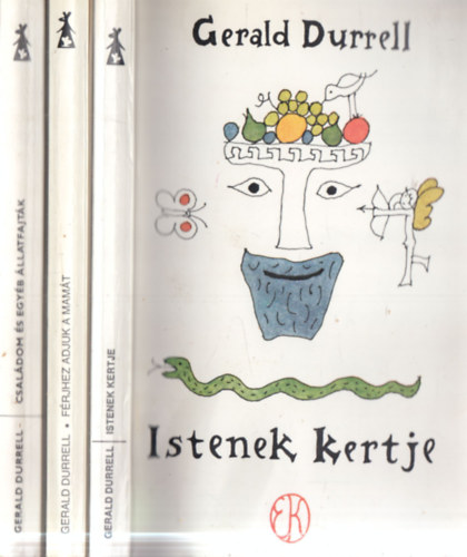 Gerald Durrell - 3 db Gerald Durrell mű: Családom és egyéb állatfajták + Istenek kertje + Férjhez adjuk a mamát