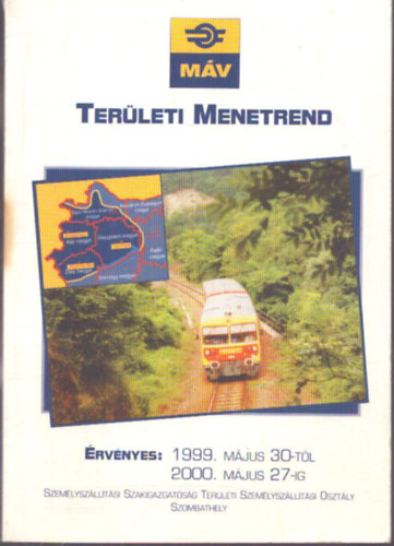 M�V Ter�leti menetrend 1999. m�jus 30-t�l 2000. m�jus 27-ig
