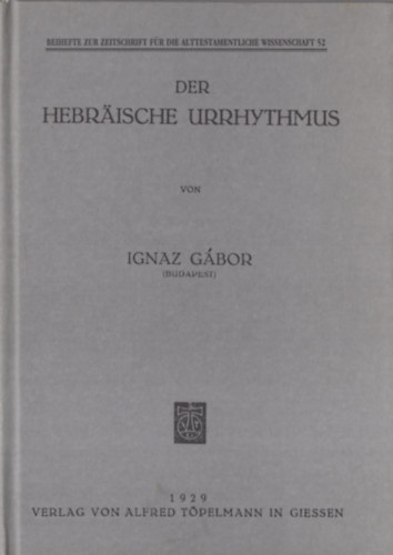 Der Hebrische Urrhythmus