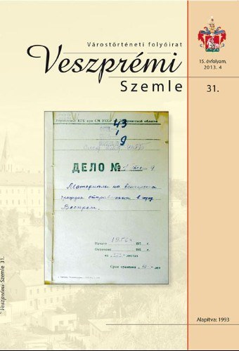 Veszprmi Szemle 31. (Vrostrtneti folyirat)