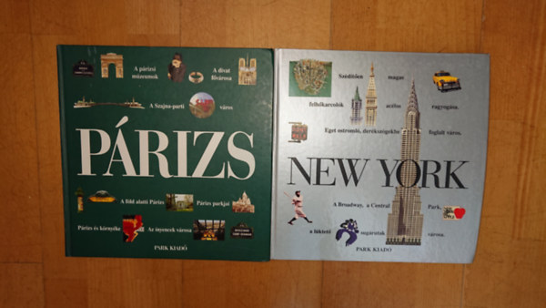 A Park Kiad� k�t sz�p ki�ll�t�s� k�nyve: P�rizs + New York