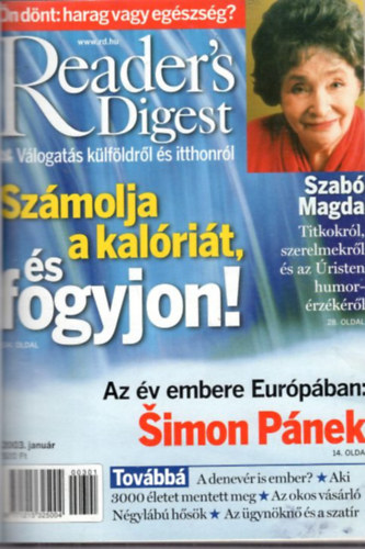 Reader's digest jsgok 2003. teljes vfolyam ( kt ktetbe ktve )