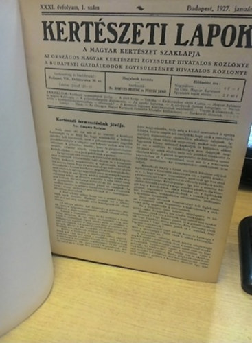 Kertszeti lapok 1926-27 teljes vfolyam (XXX.-XXXI. vfolyam egybektve)
