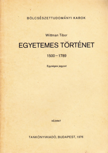 Egyetemes trtnet 1500-1789