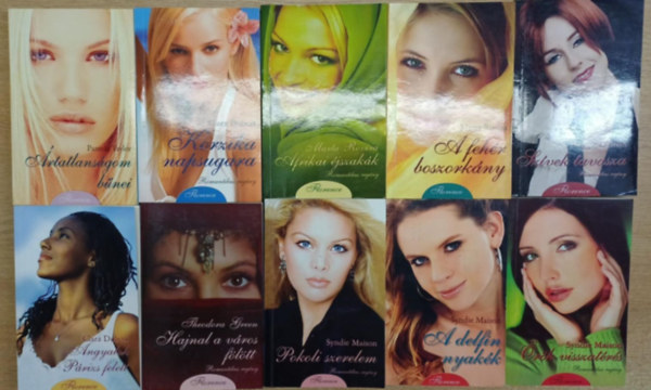 10 db romatnikus ktet a Florence sorozatbl: rtatlansgom bnei - Korzika napsugara - Afrikai jszakk - A fehr boszorkny - Hajnal a vros fltt - Angyalok Prizs felett - Szvek tavasza - Pokoli szerelem - rk visszatrs - A
