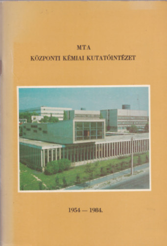 MTA Kzponti Kmiai Kutatintzet 1954-1984