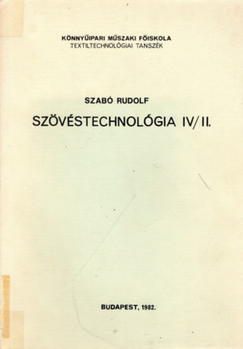 Szvstechnolgia IV/II.