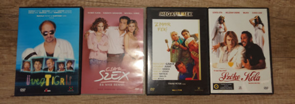 T�m�r P�ter Rudolf P�ter - 4 remek v�gj�t�k DVD-n az ezredfordul�l: �vegtigris, Csak szex, �s m�s semmi, Zimmer Feri, Sz�ke K�la